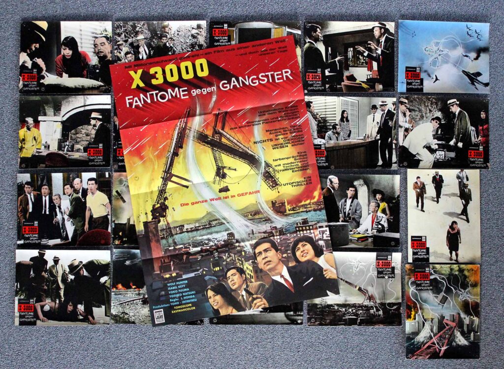 X 3000 - Fantome gegen Gangster DIN A1 + 20 Fotos, Dogora 1964