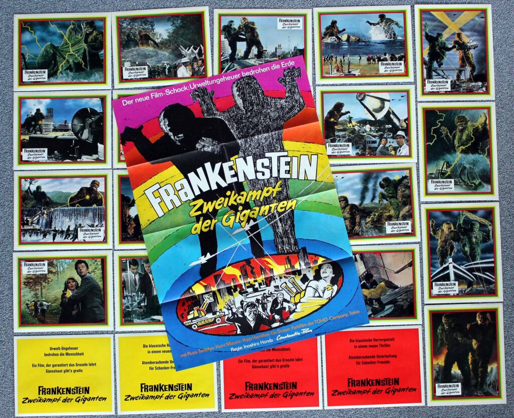 Frankenstein - Zweikampf der Giganten, A1, 24 Fotos, 1966 War of the Gargantuas