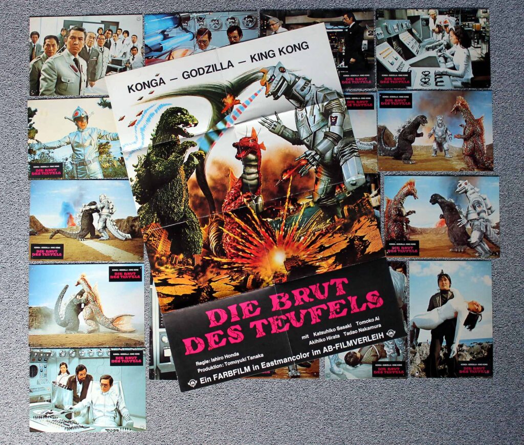 Die Brut des Teufels, A1 Poster, 18 Fotos, 1975 Godzilla vs. Mechagodzilla