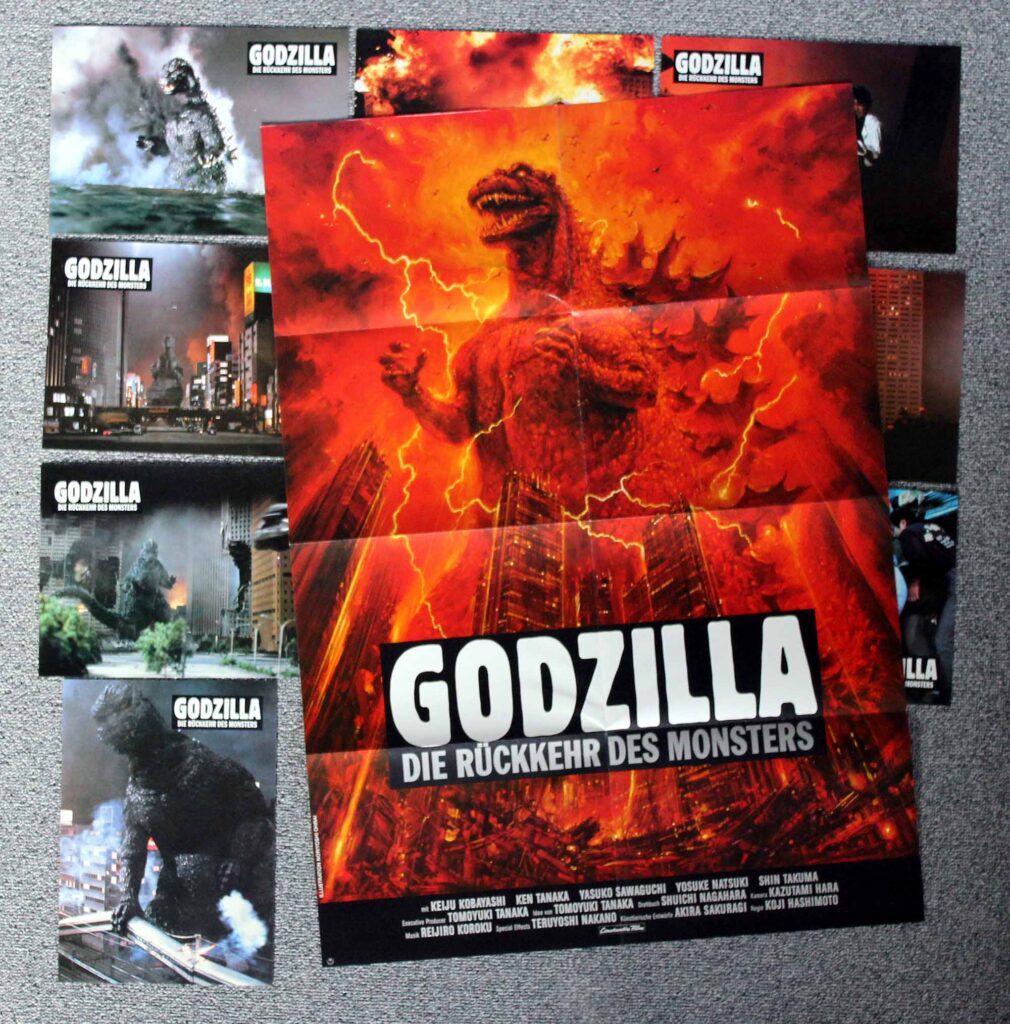 Godzilla - Die Rückkehr des Monsters, A1 Poster, 10 Fotos, 1984 Godzilla 1985